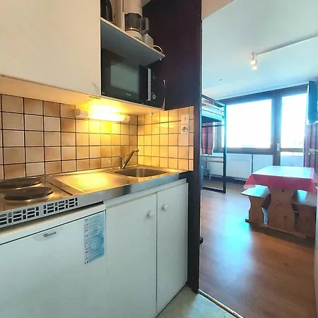 Cosy Plagne Centre Pour 2 Pers. Avec Acces Direct Aux Pistes - Fr-1-351-147 *